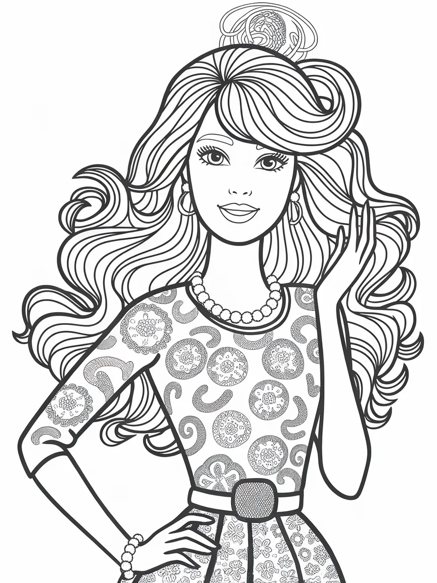 Barbie coloring pages - 252 | ColoringPagesDesign