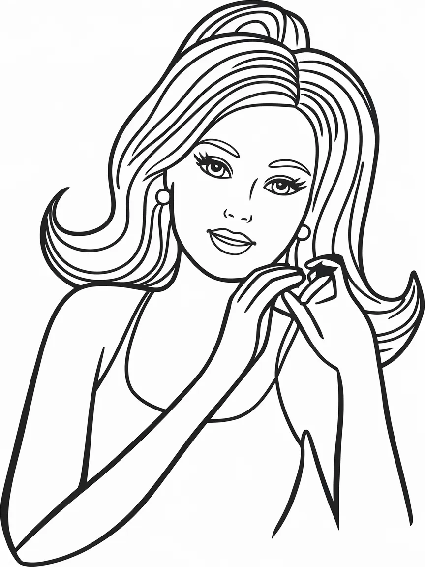 Barbie coloring pages - 2208 | ColoringPagesDesign