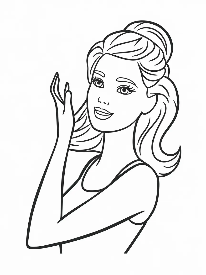 Barbie coloring pages - 2209 | ColoringPagesDesign