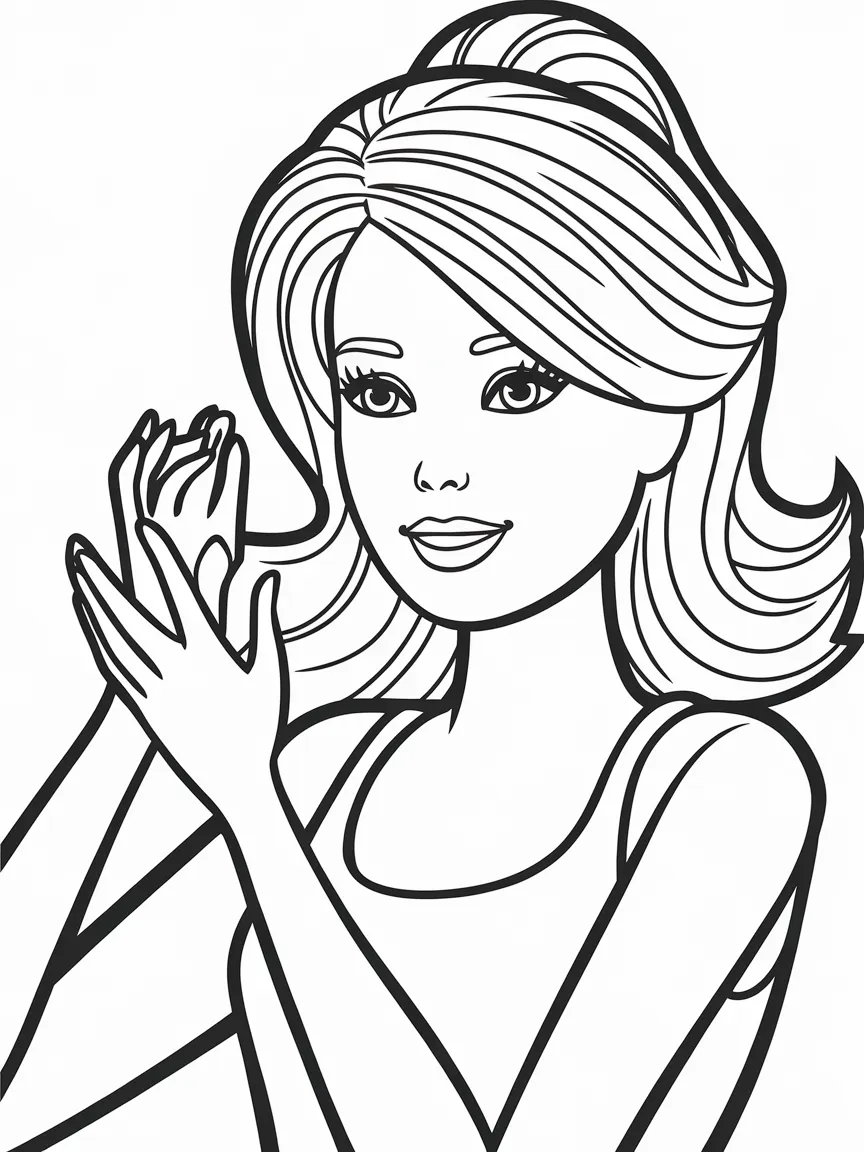 Barbie coloring pages - 2212 | ColoringPagesDesign