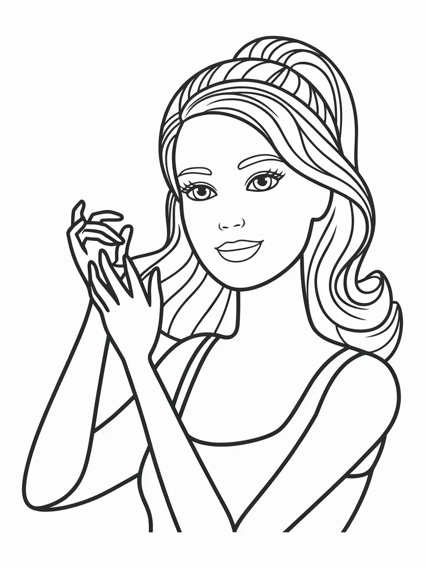 Barbie coloring pages - 2213 | ColoringPagesDesign