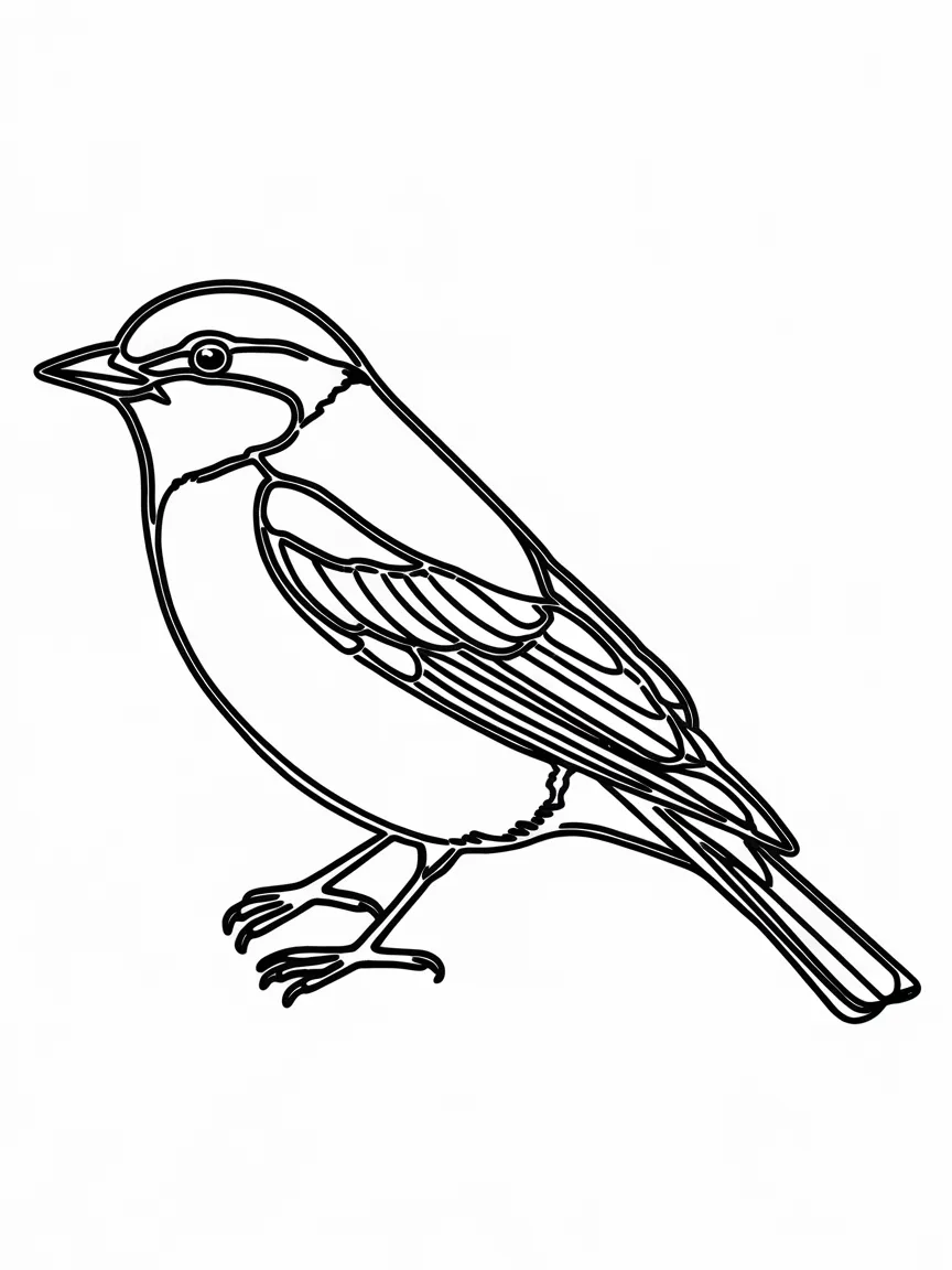 Bird coloring pages - 1210 | ColoringPagesDesign