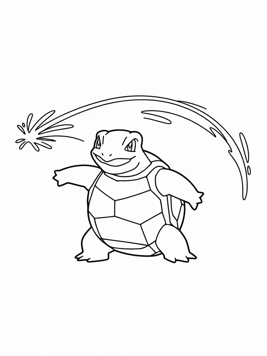 Blastoise coloring pages - 2059 | ColoringPagesDesign