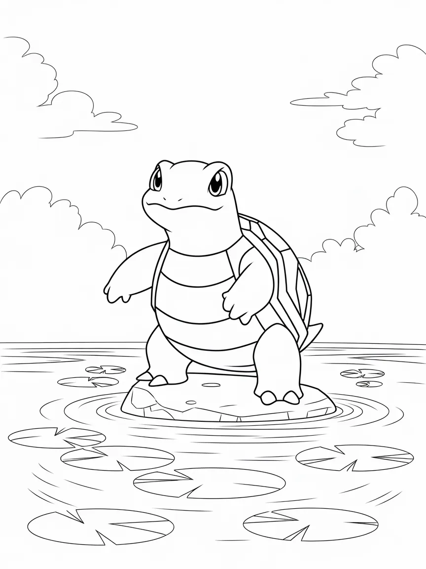 Blastoise coloring pages - 2065 | ColoringPagesDesign