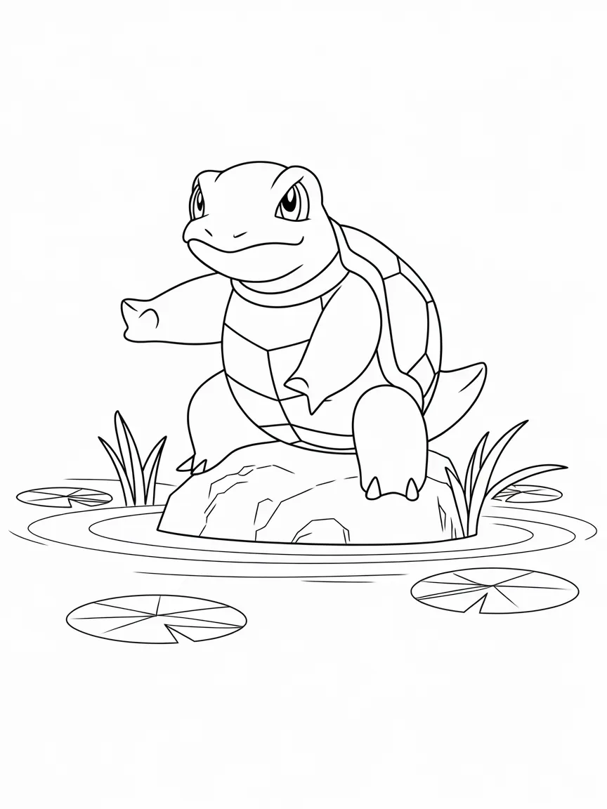 Blastoise coloring pages - 2069 | ColoringPagesDesign