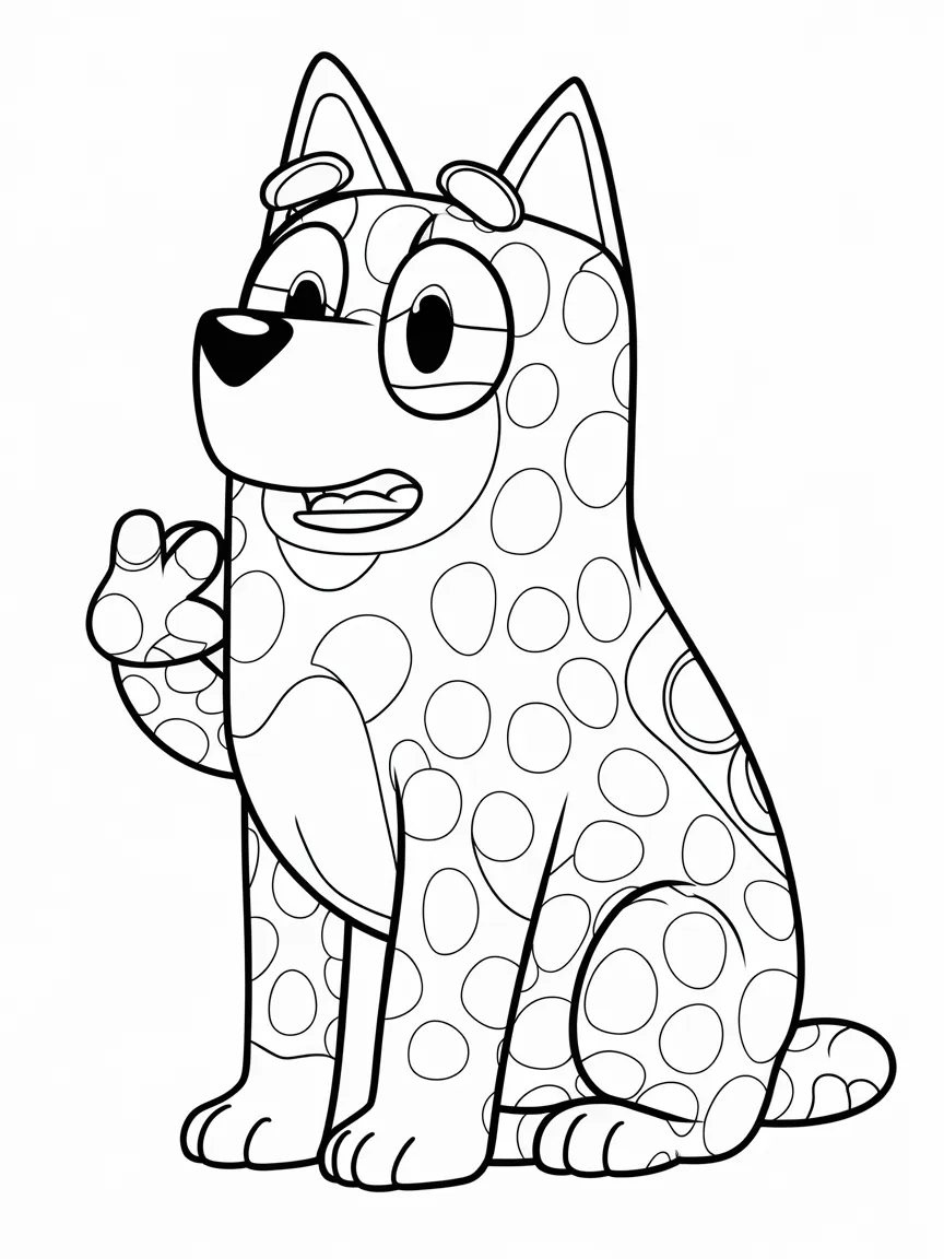 Bluey coloring pages - 97 | ColoringPagesDesign