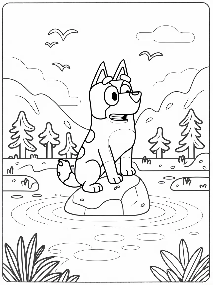 Bluey coloring pages - 2156 | ColoringPagesDesign