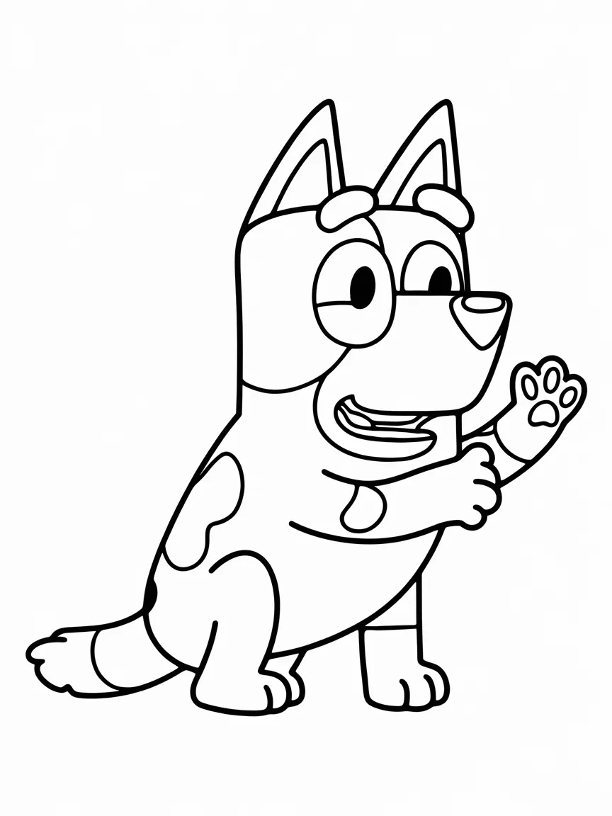 Bluey coloring pages - 2161 | ColoringPagesDesign