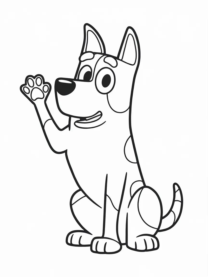 Bluey coloring pages - 2162 | ColoringPagesDesign