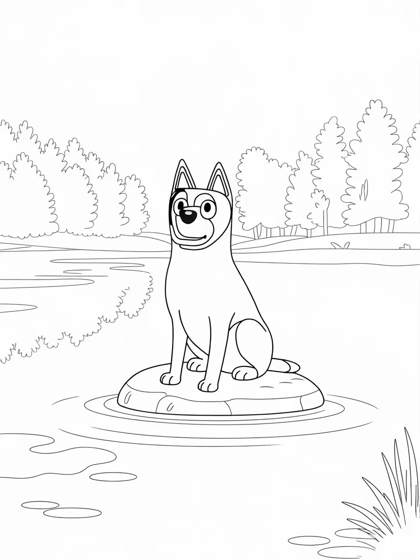 Bluey coloring pages - 2163 | ColoringPagesDesign