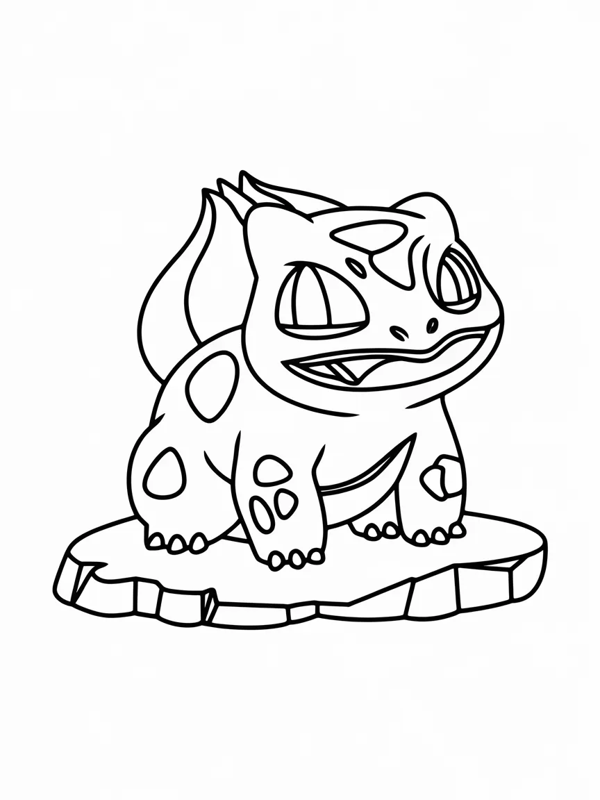 Bulbasaur coloring pages - 1963 | ColoringPagesDesign