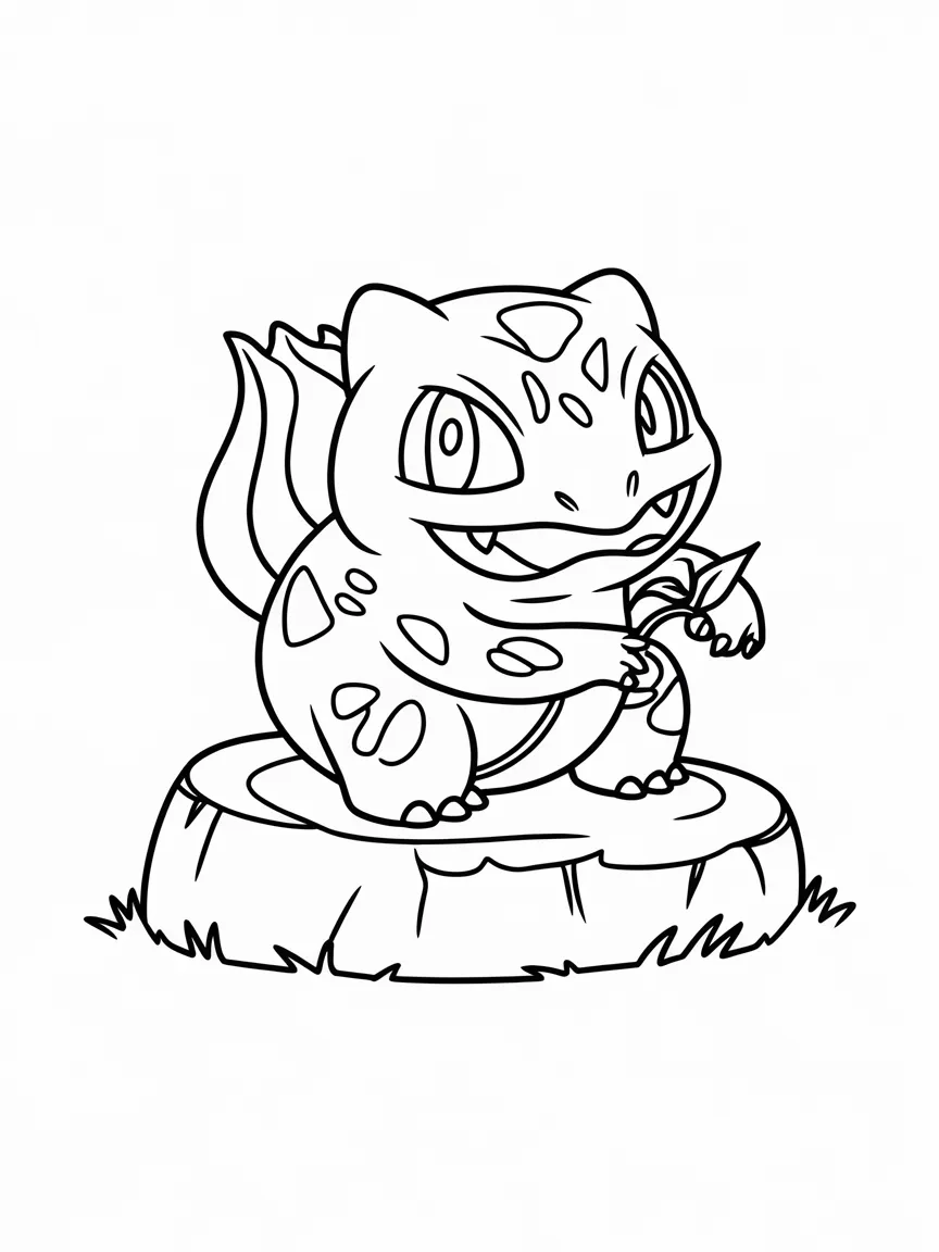 Bulbasaur coloring pages - 1965 | ColoringPagesDesign