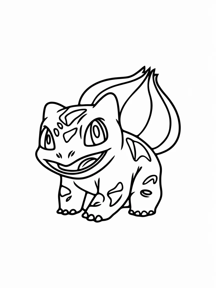 Bulbasaur coloring pages - 1968 | ColoringPagesDesign