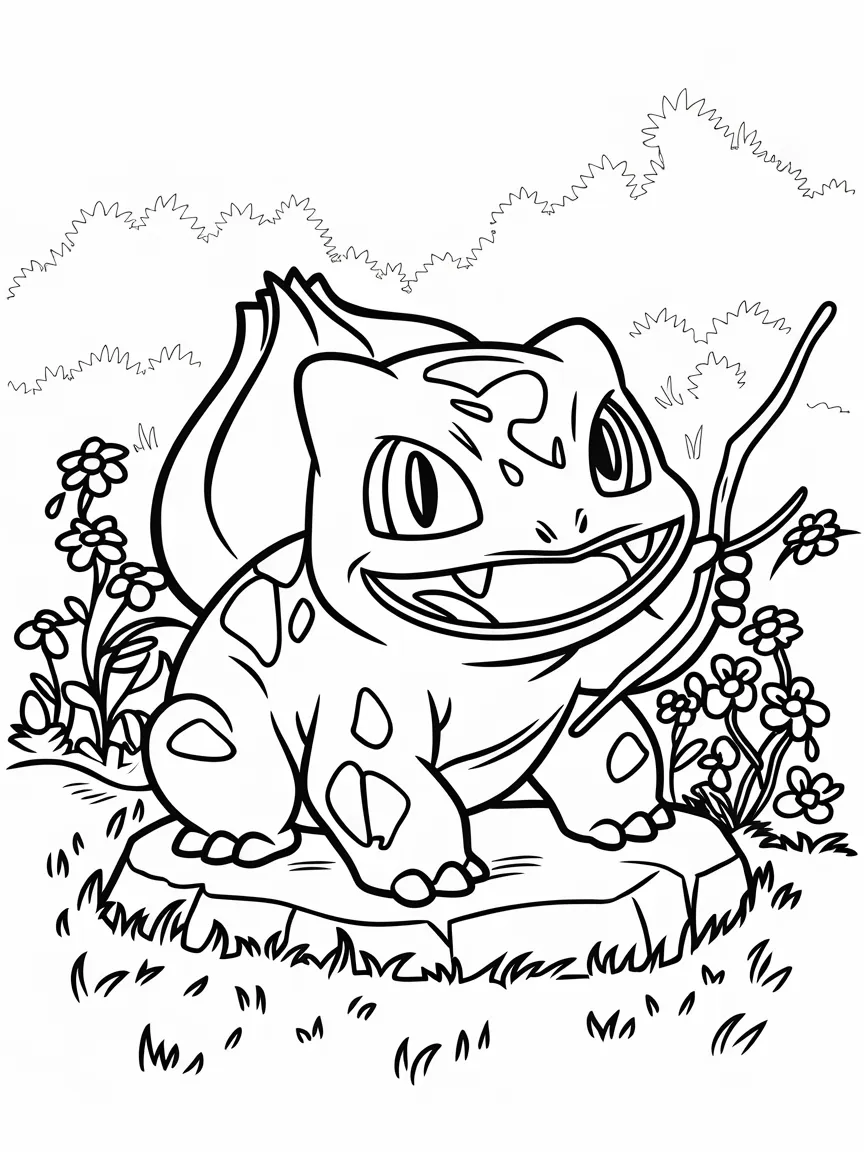 Bulbasaur coloring pages - 2472 | ColoringPagesDesign