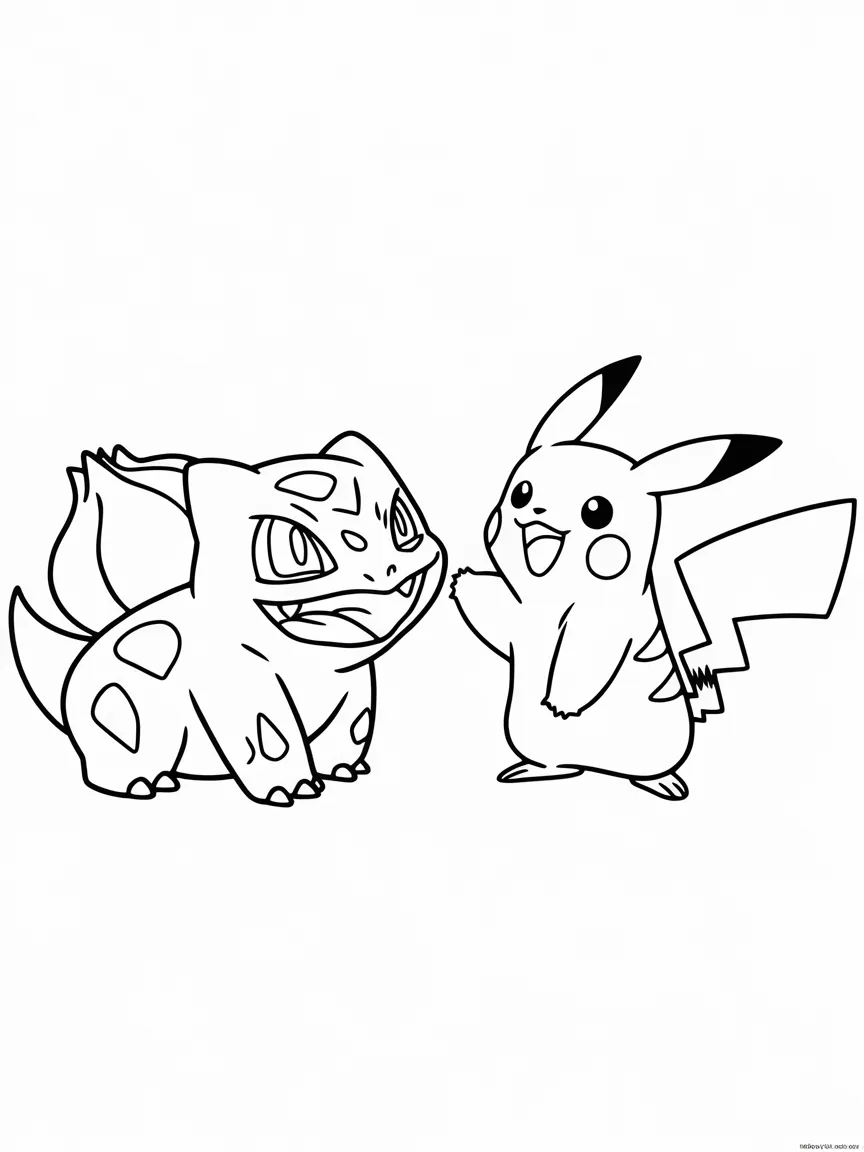 Pikachu coloring pages - 2117 | ColoringPagesDesign