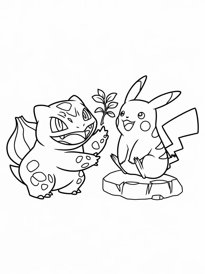 Pikachu coloring pages - 2121 | ColoringPagesDesign