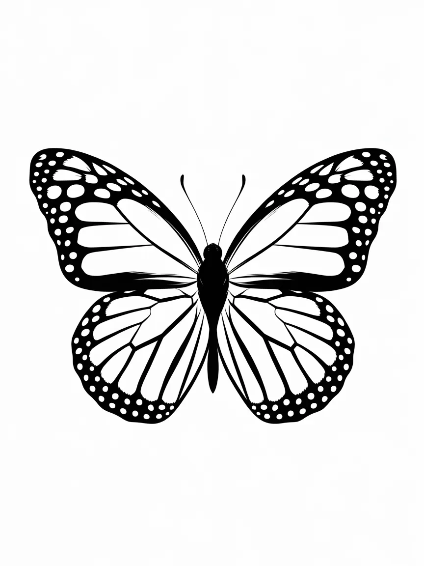 Butterfly coloring pages - 288 | ColoringPagesDesign