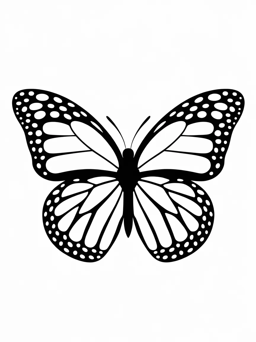 Butterfly coloring pages - 294 | ColoringPagesDesign