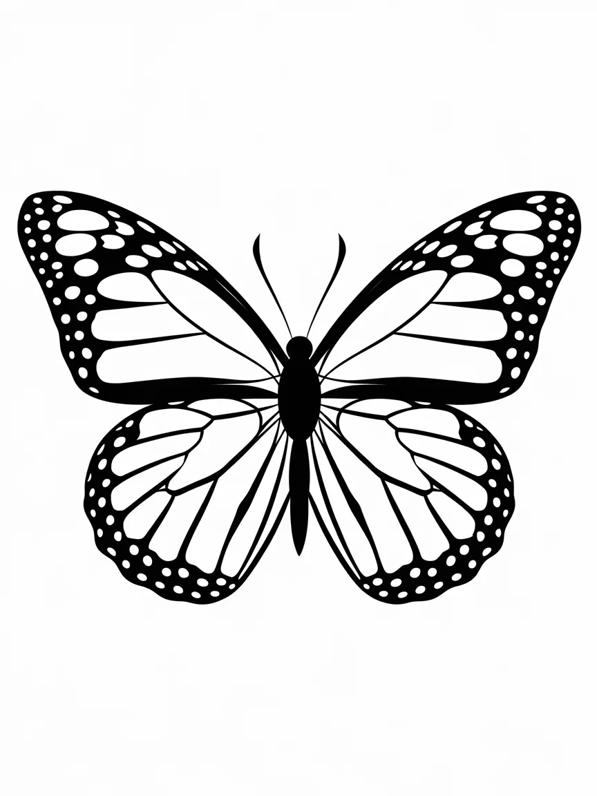 Butterfly coloring pages - 1365 | ColoringPagesDesign