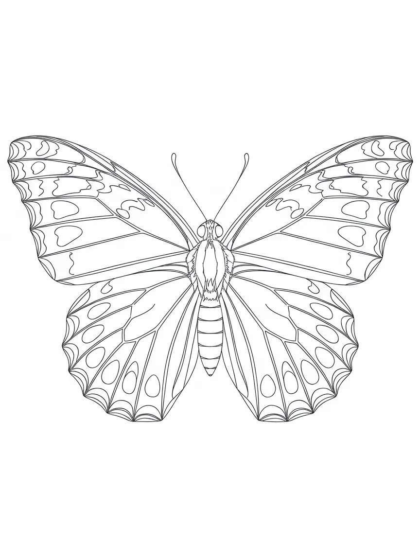 Butterfly coloring pages - 1368 | ColoringPagesDesign