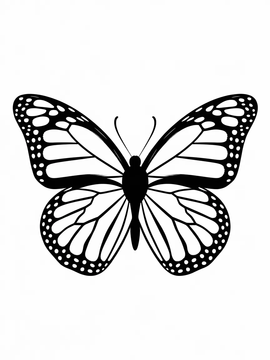 Butterfly coloring pages - 1369 | ColoringPagesDesign