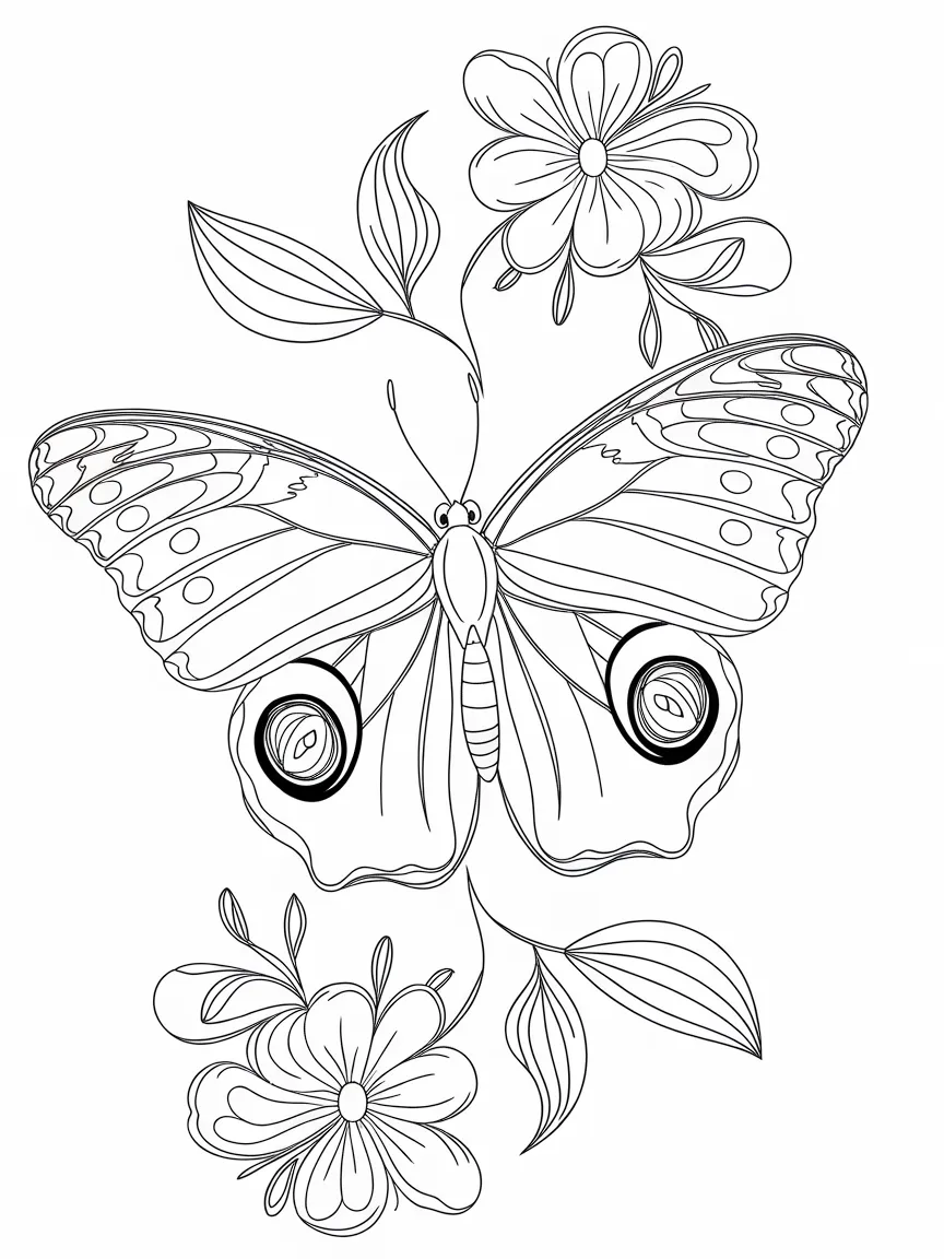 Butterfly coloring pages - 1371 | ColoringPagesDesign