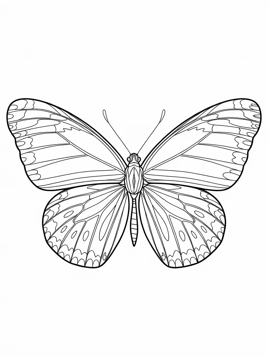 Butterfly coloring pages - 1372 | ColoringPagesDesign