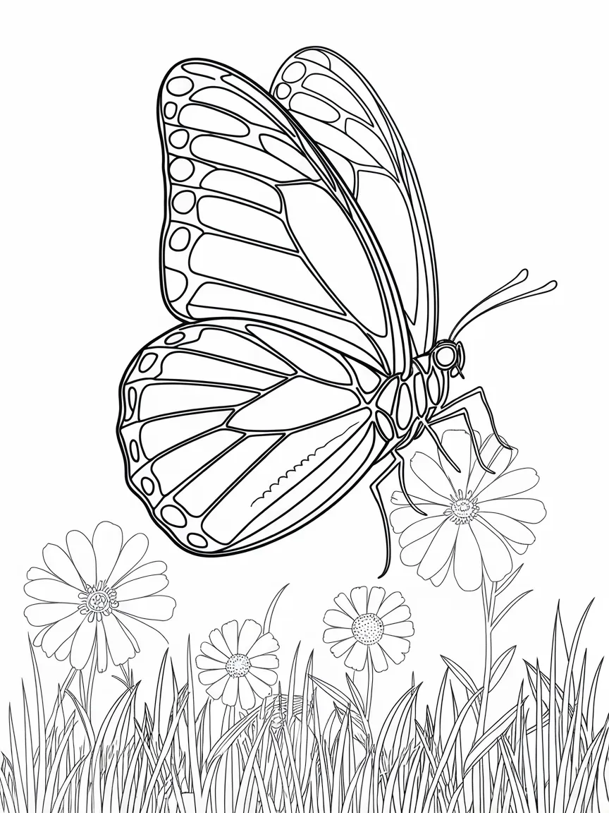 Butterfly coloring pages - 1374 | ColoringPagesDesign