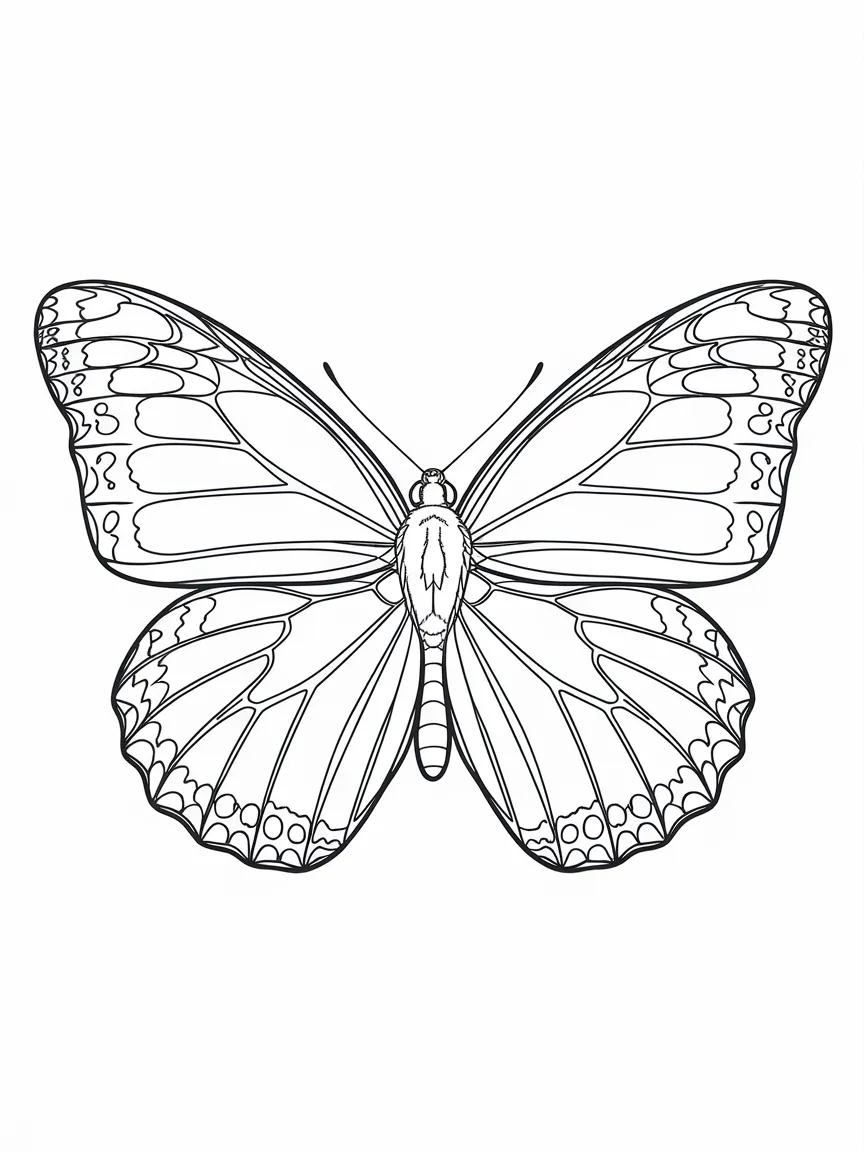 Butterfly coloring pages - 1375 | ColoringPagesDesign