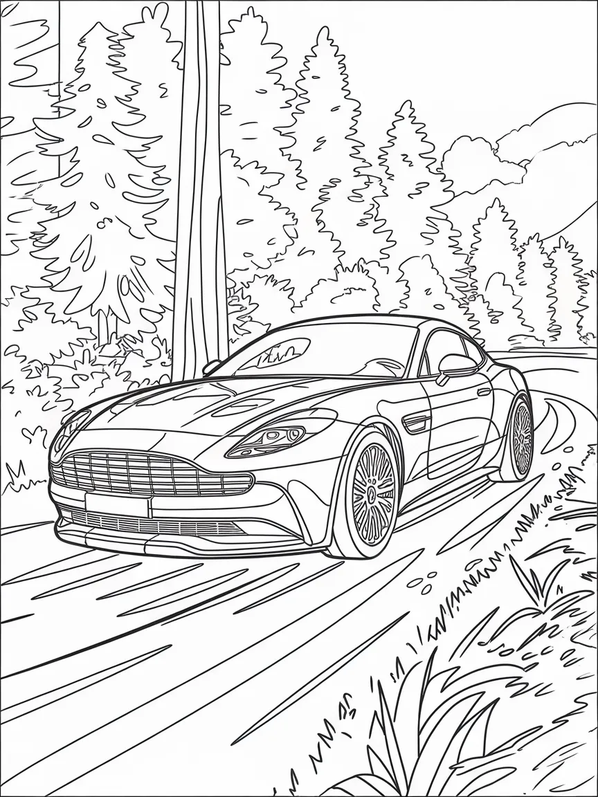 Car coloring pages - 1582 | ColoringPagesDesign