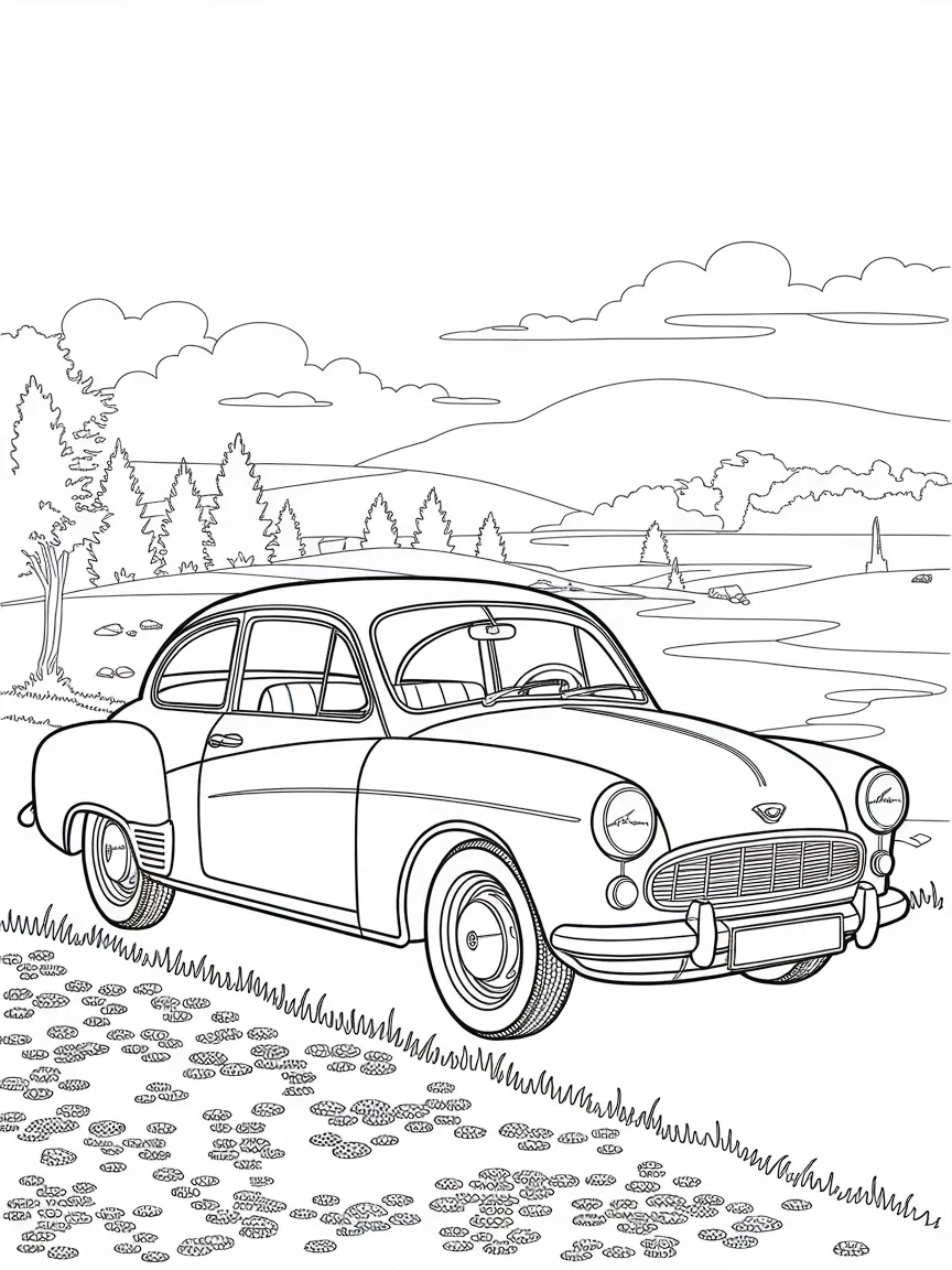 Car coloring pages - 1591 | ColoringPagesDesign