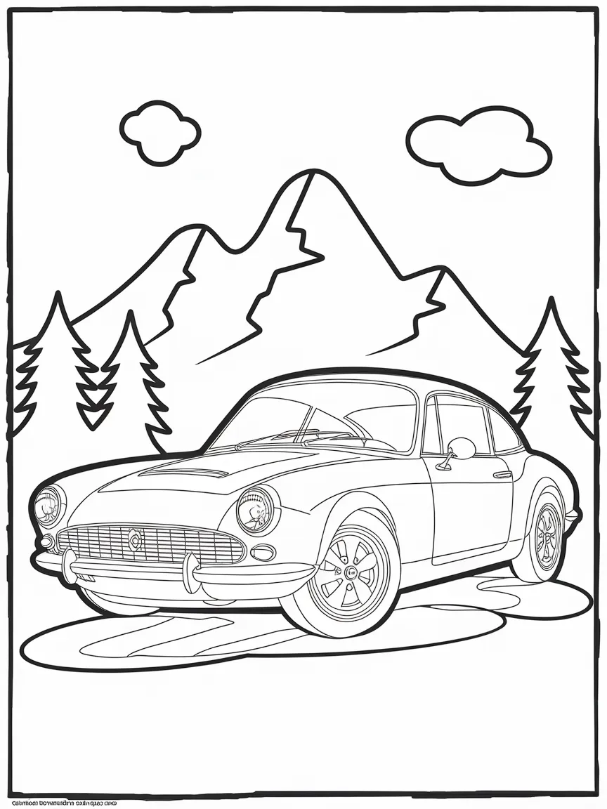 Car coloring pages - 1595 | ColoringPagesDesign