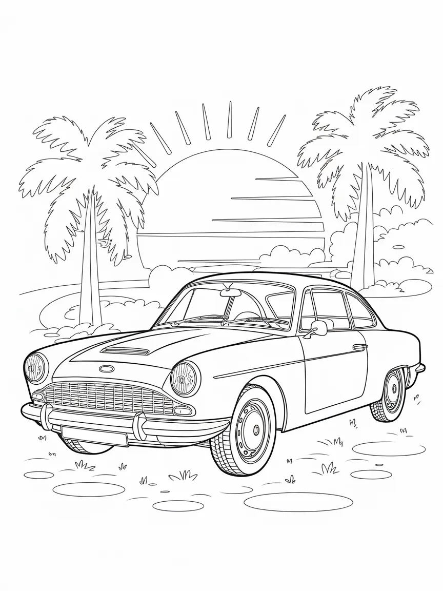 Car coloring pages - 1599 | ColoringPagesDesign