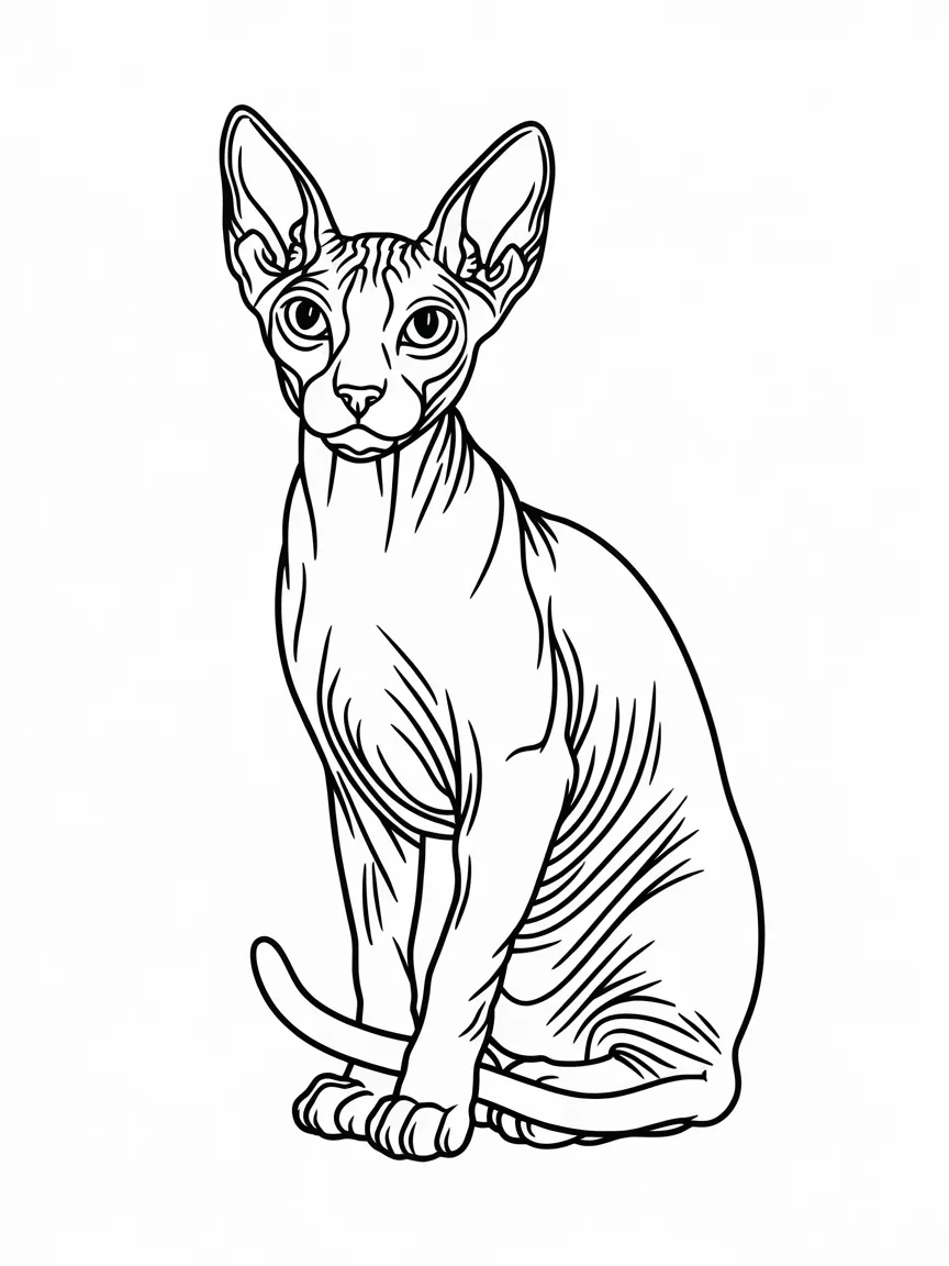 Cat coloring pages - 1329 | ColoringPagesDesign