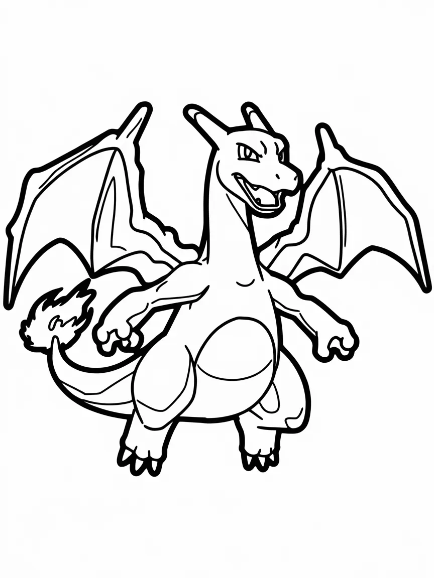 Charizard coloring pages - 2440 | ColoringPagesDesign