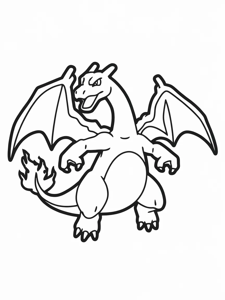 Charizard coloring pages - 2441 | ColoringPagesDesign