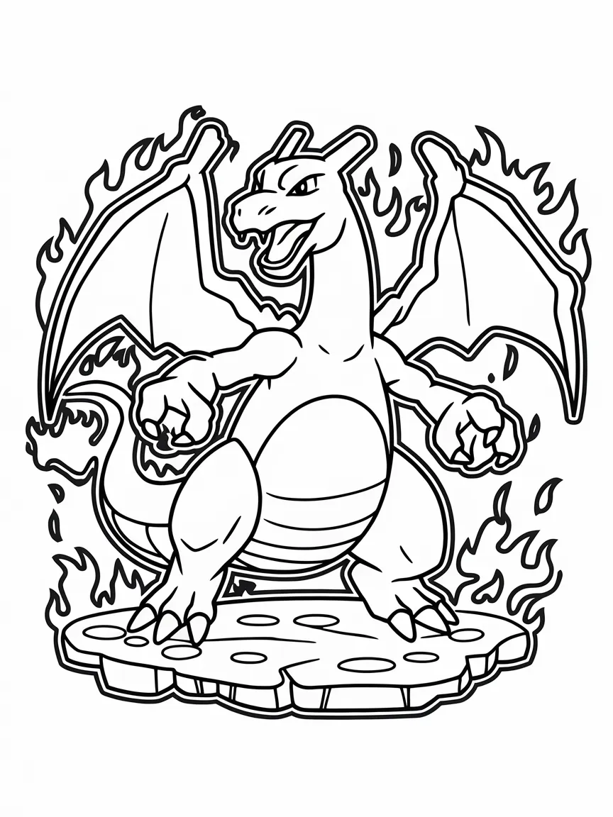 Charizard coloring pages - 2443 | ColoringPagesDesign