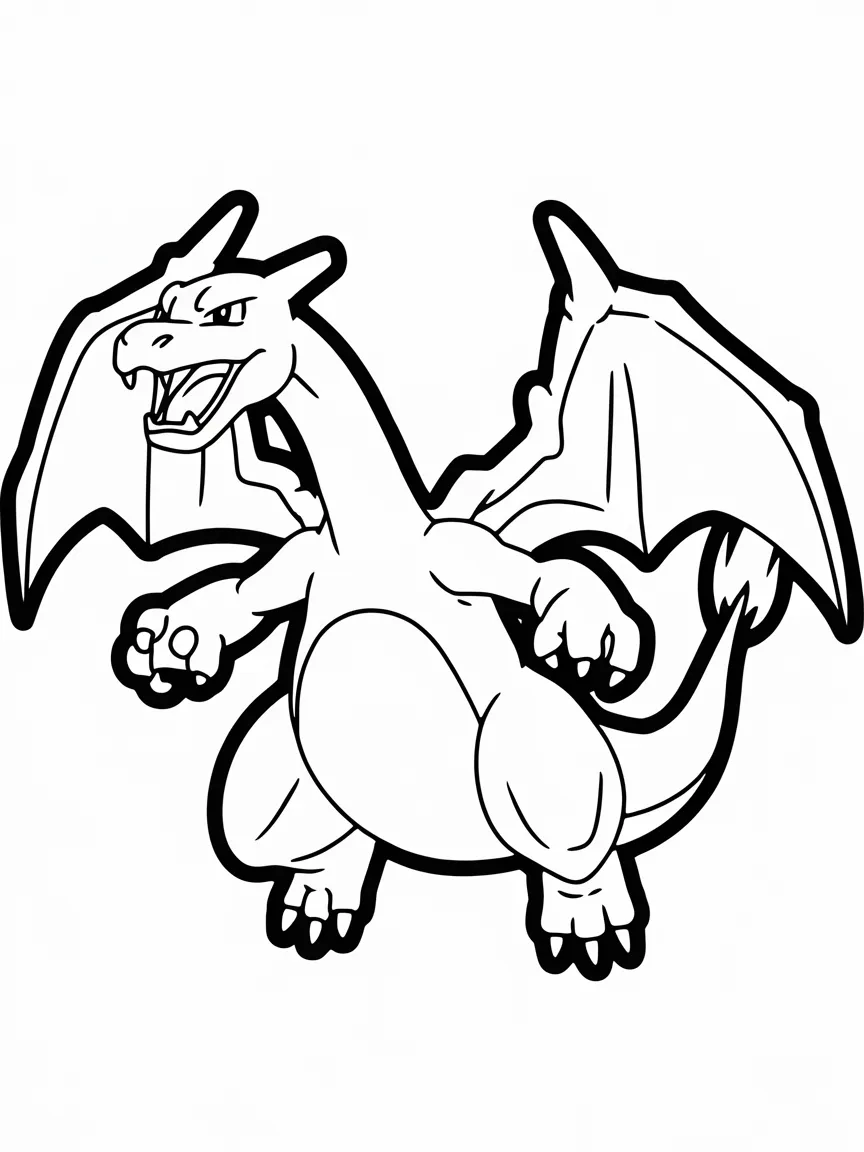 Charizard coloring pages - 2445 | ColoringPagesDesign