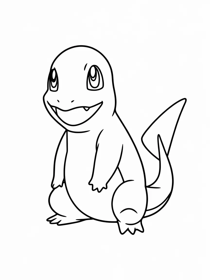 Charmander coloring pages - 1951 | ColoringPagesDesign