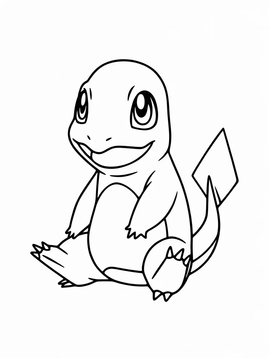 Charmander coloring pages - 1952 | ColoringPagesDesign