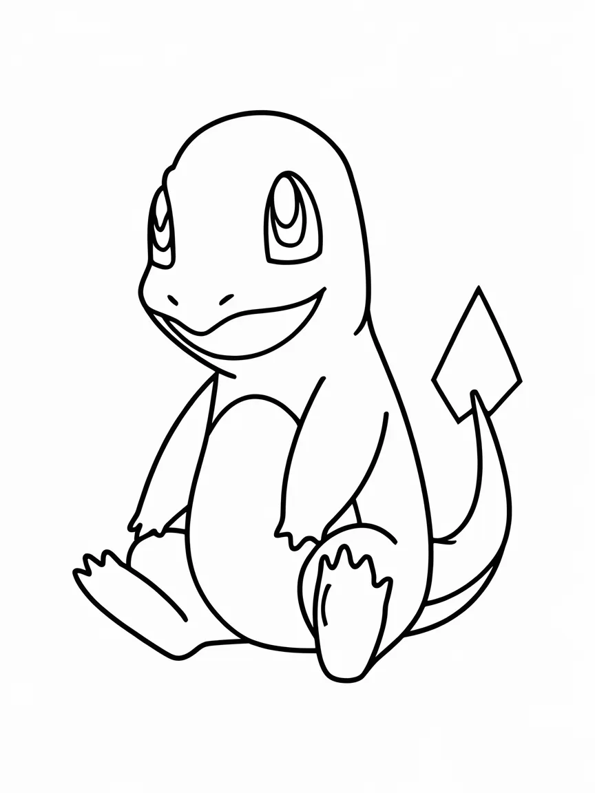 Charmander coloring pages - 1953 | ColoringPagesDesign