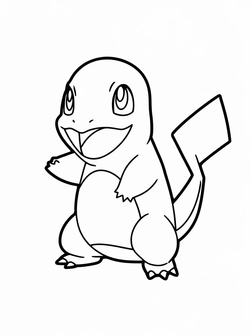 Charmander coloring pages - 1957 | ColoringPagesDesign