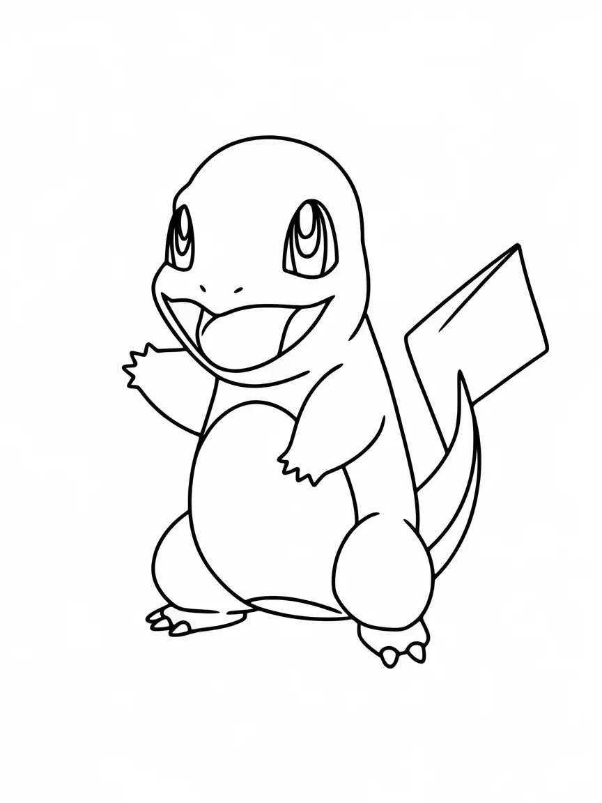 Charmander coloring pages - 1959 | ColoringPagesDesign