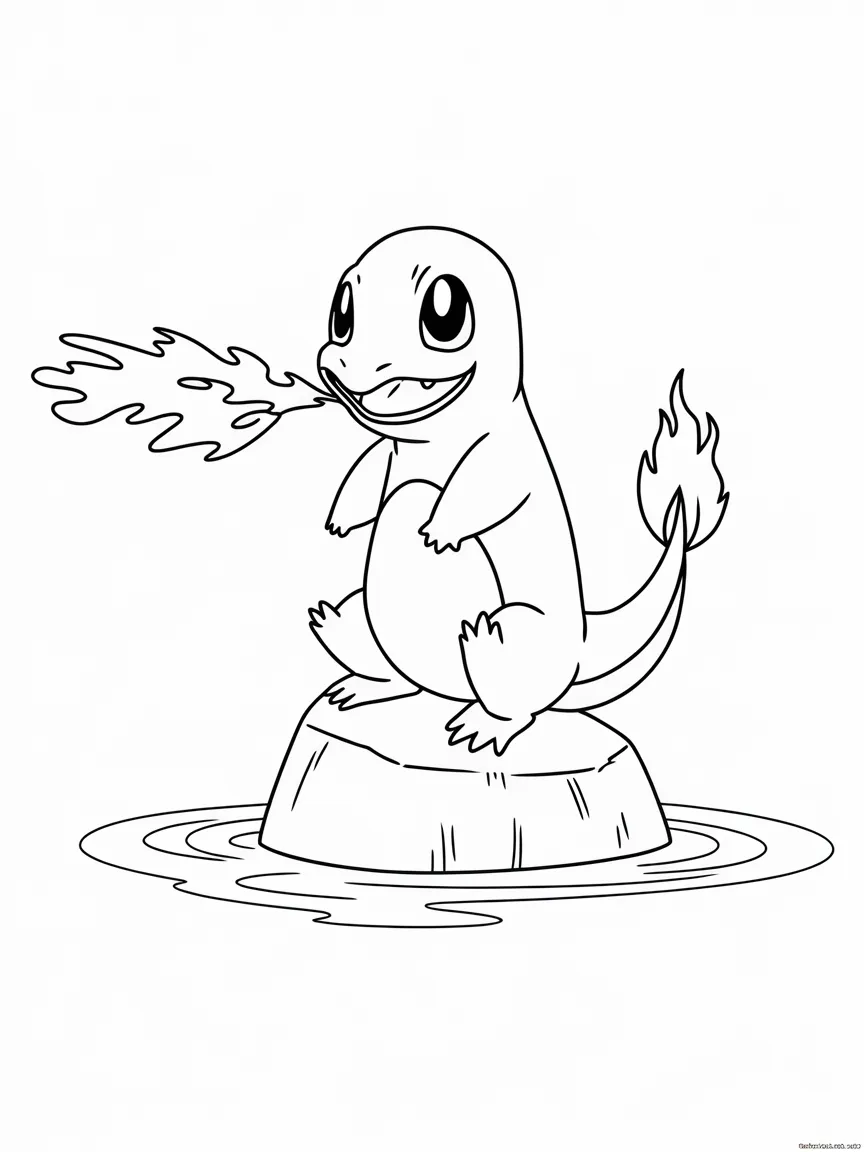 Charmander coloring pages - 2457 | ColoringPagesDesign