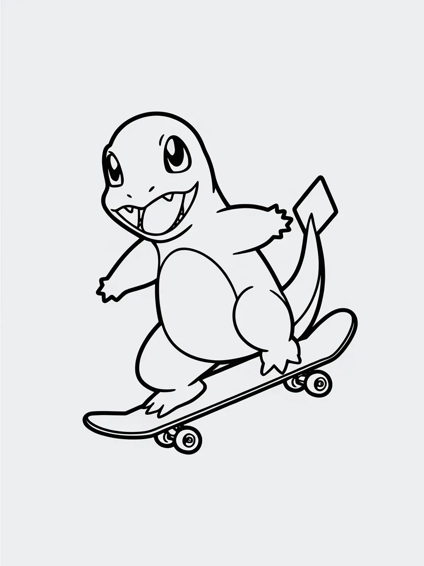 Charmander coloring pages - 2458 | ColoringPagesDesign