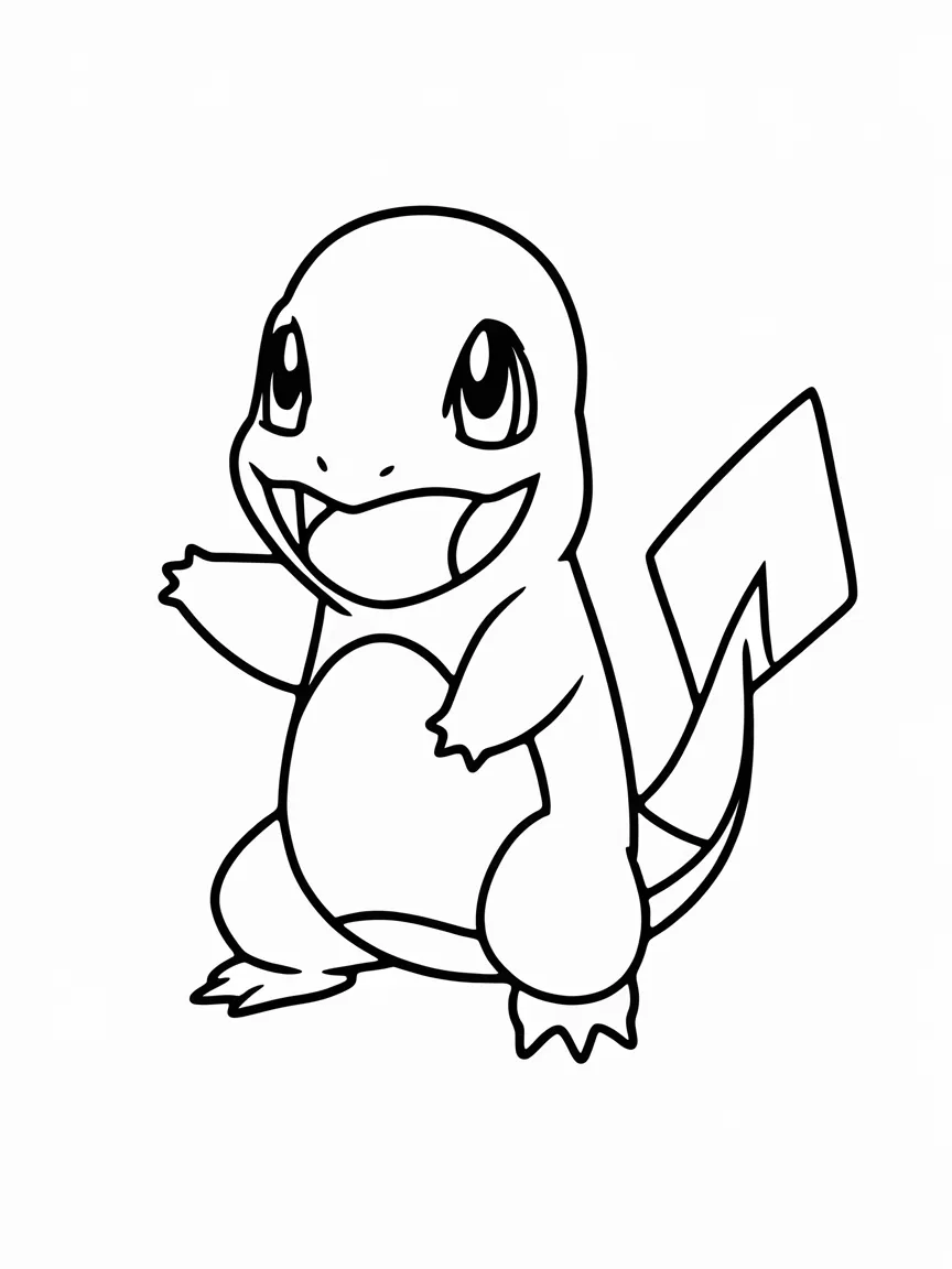 Charmander coloring pages - 2460 | ColoringPagesDesign