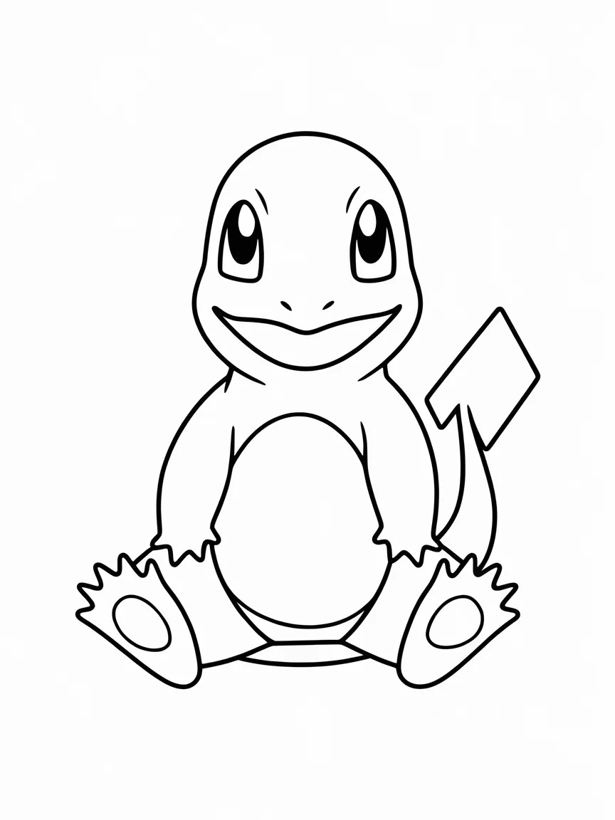 Charmander coloring pages - 2461 | ColoringPagesDesign