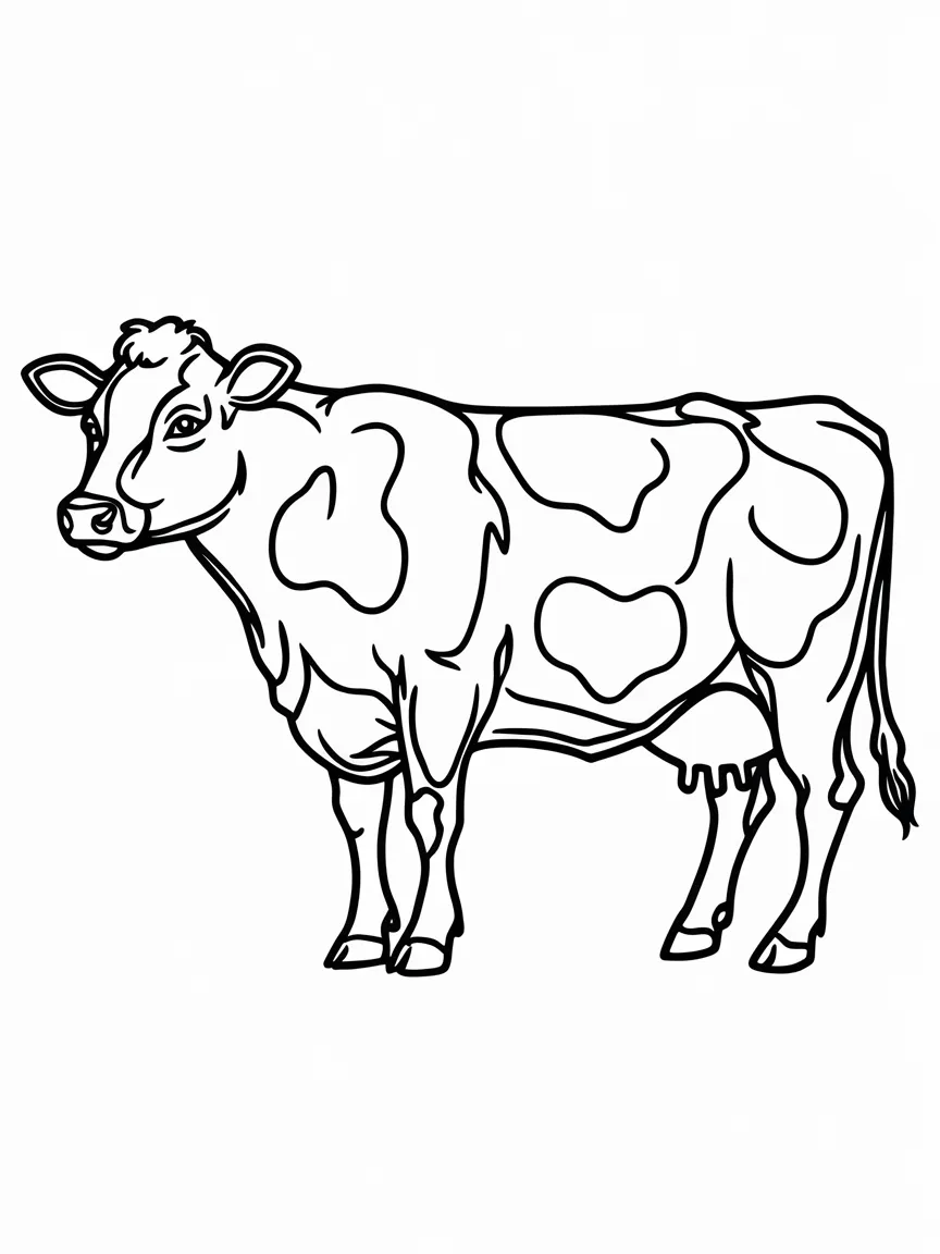 Cow coloring pages - 970 | ColoringPagesDesign