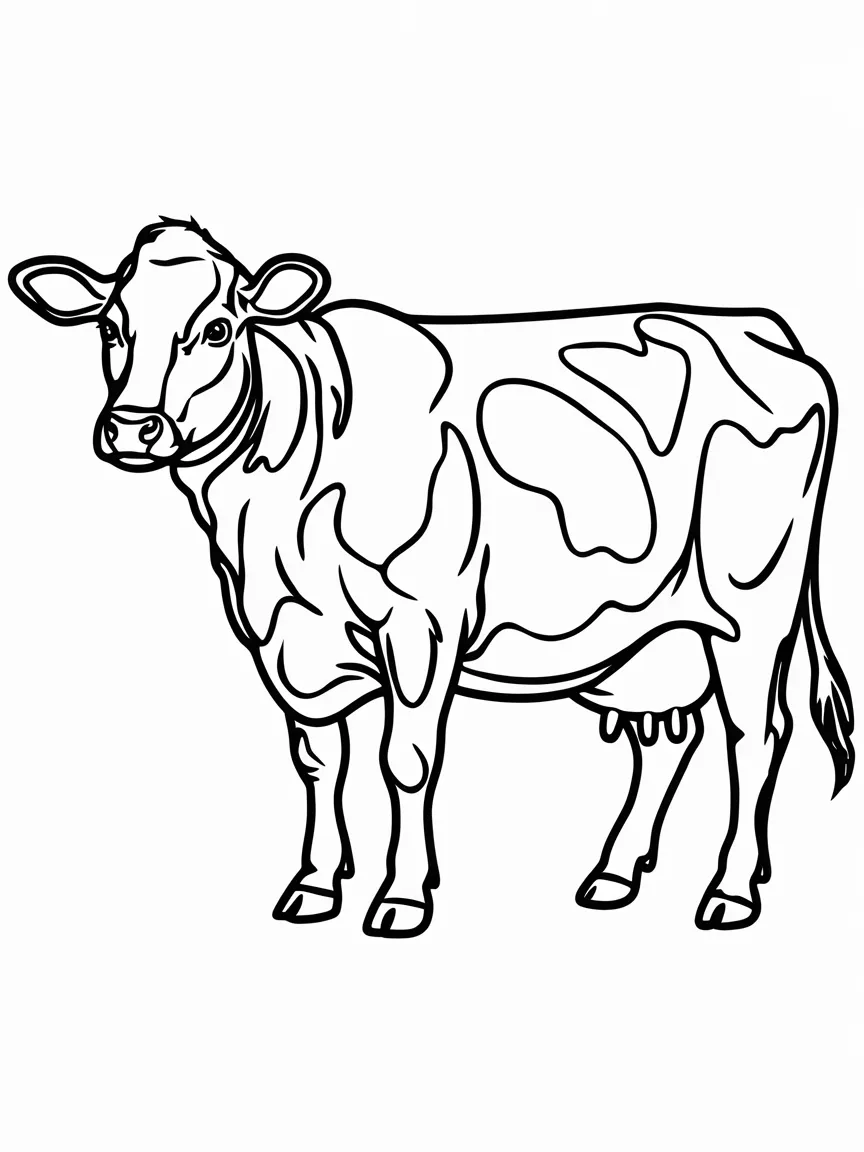 Cow coloring pages - 971 | ColoringPagesDesign