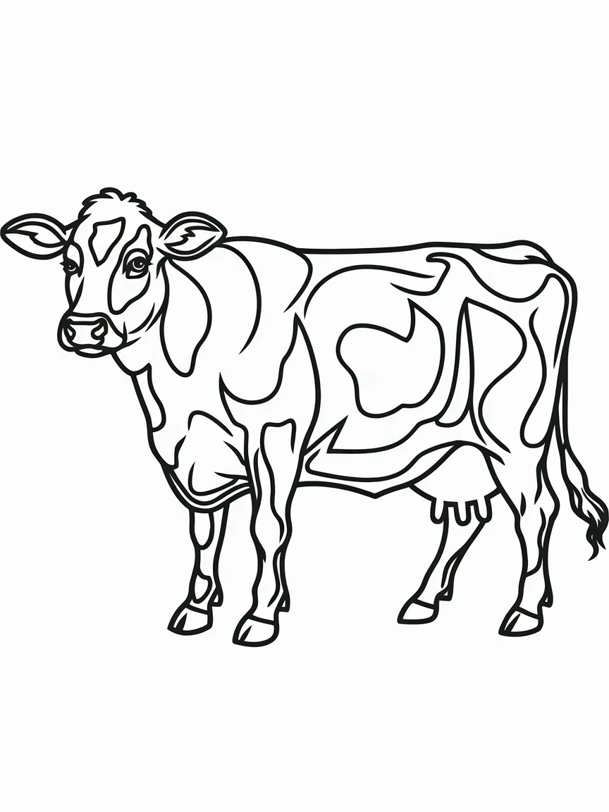 Cow coloring pages - 972 | ColoringPagesDesign